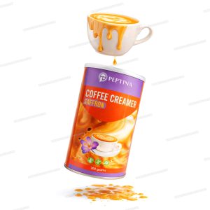 کریمر زعفرانی غیر لبنی بدون شکر ۲۰۰ گرمی پپتینا